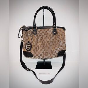 Gently Used - Gucci Canvas Sukey Shoulder Bag
